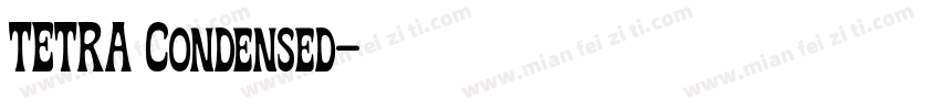 TETRA Condensed字体转换